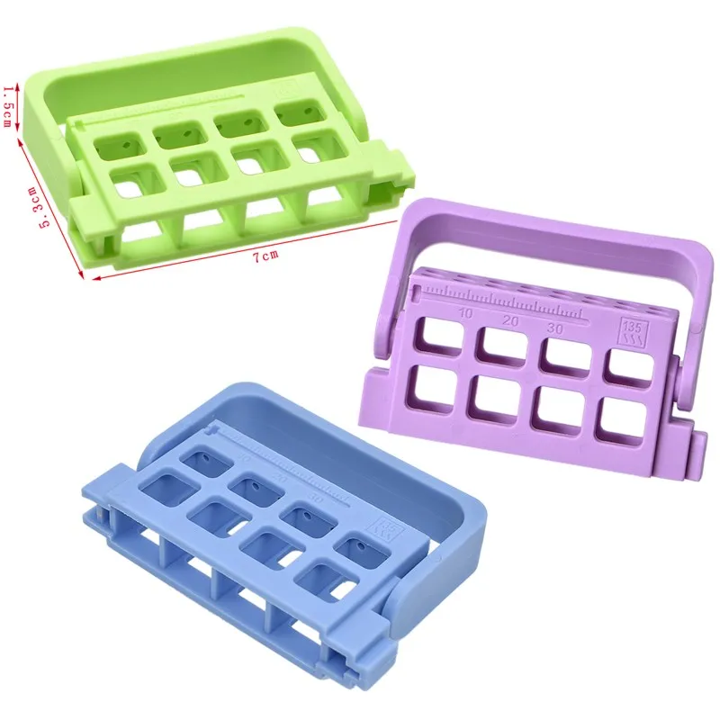 

16 Holes Dental Plastic Root Canal File Holder Root Canal File Block For Endodontic File Organizer Endo Box