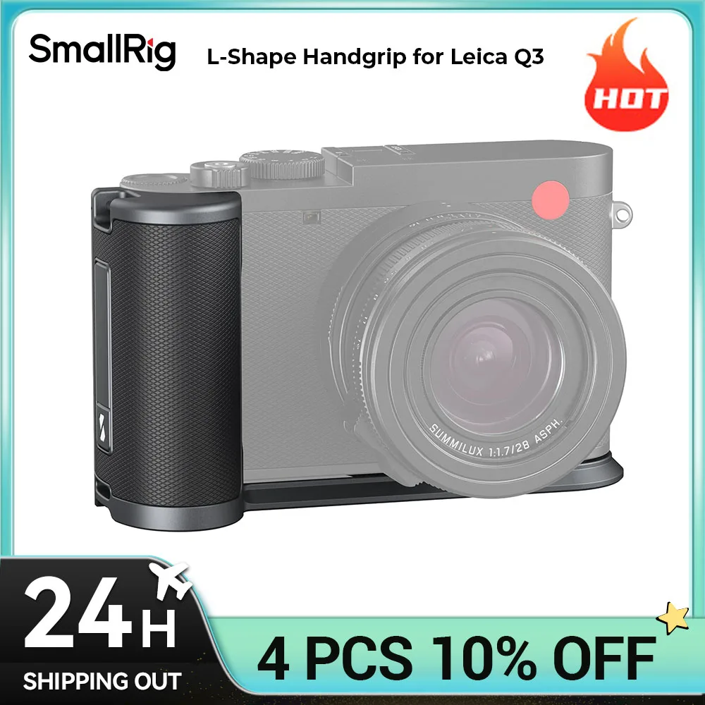 

SmallRig L-Shape Handgrip for Leica Q3, Quick Release Plate for Arca,Seamless Fit L-Shape Mount Plate with Ergonomic Grip 4568