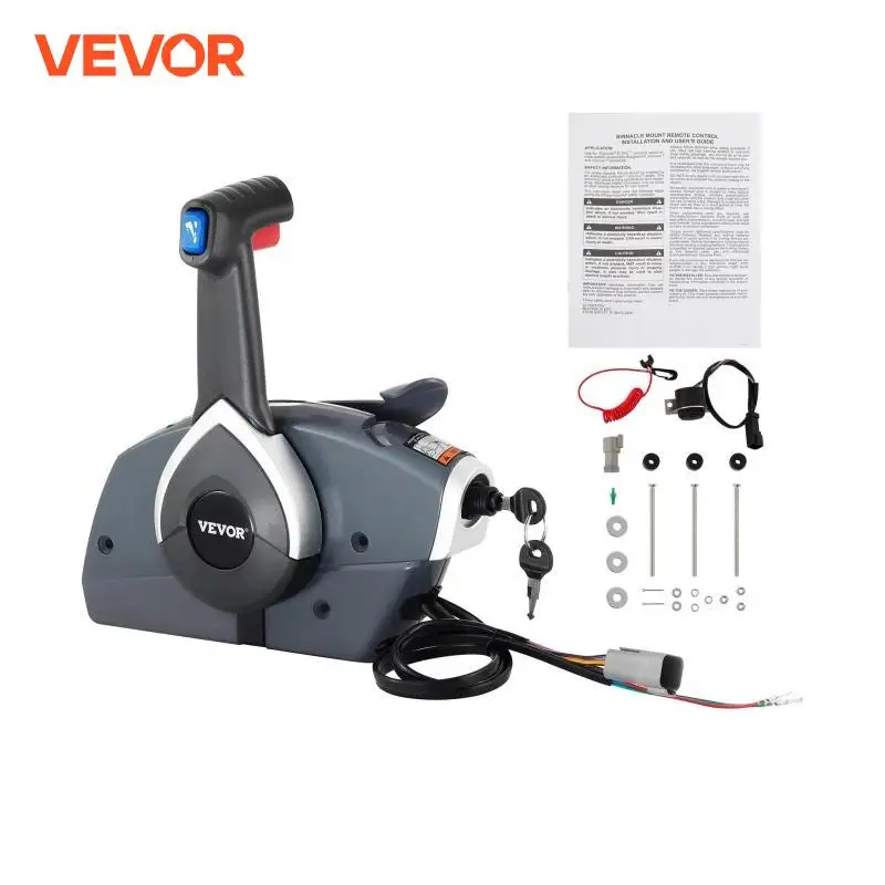 VEVOR 5006180 Outboard Remote Control Box Side Mount Throttle Shifter Boat Accessories For Johnson / Evinrude / BRP After 1996