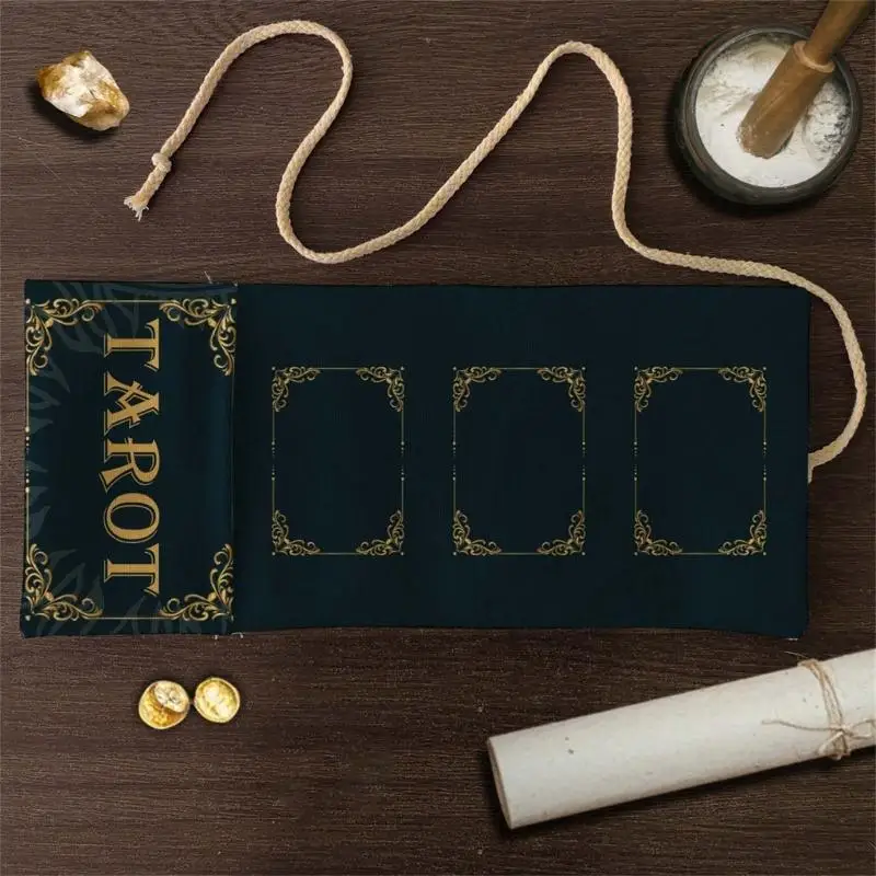 652F Bói toán Khăn trải bàn Oracles Bộ bài Bàn Bàn trò chơi Túi cuộn lên Túi