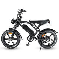 Deren Fatbike 250W High Speed 750w 1000w Motor E-bike Removeable Battery Fat Tire Bicycle V20 Electric Hybrid Bike In EU Warehou