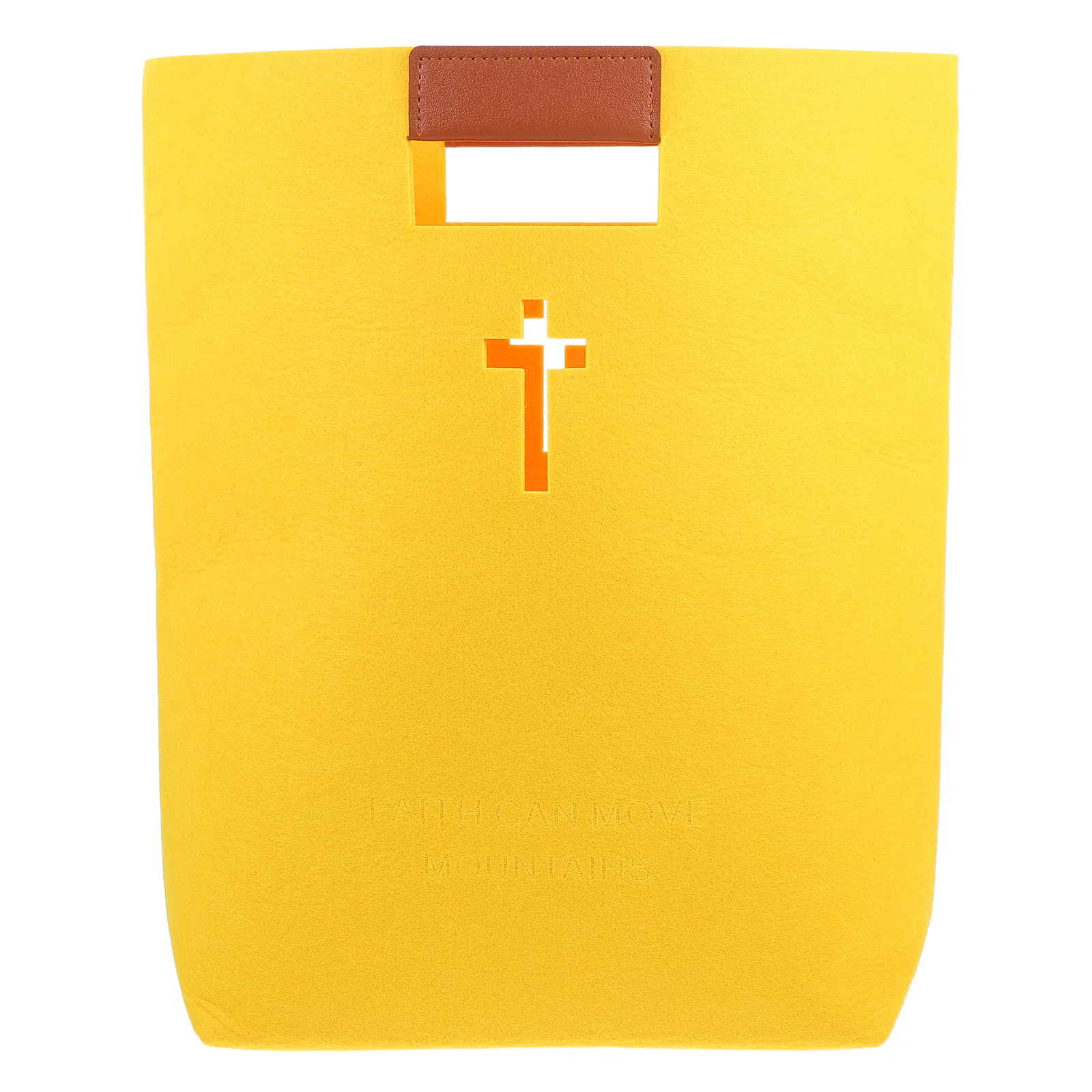 

Large Felt Bible Tote Bag Portable Carrying Organizer for Bible Study Church Grocery Shopping Storage Pouch Church Study Pouch