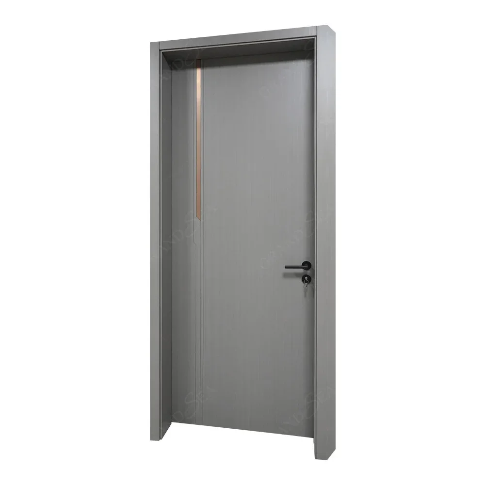 

l Modern Design Factory wholesale USA standard bedroom interior wood door customized room slab door solid wood door