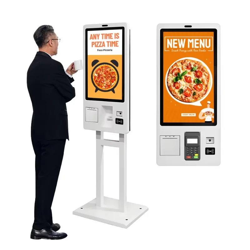 Top Sale Self-service Ordering Machine POS Machine Android System 21.5 Inch Touch Screen Self Order Payment Kiosk for Restaurant