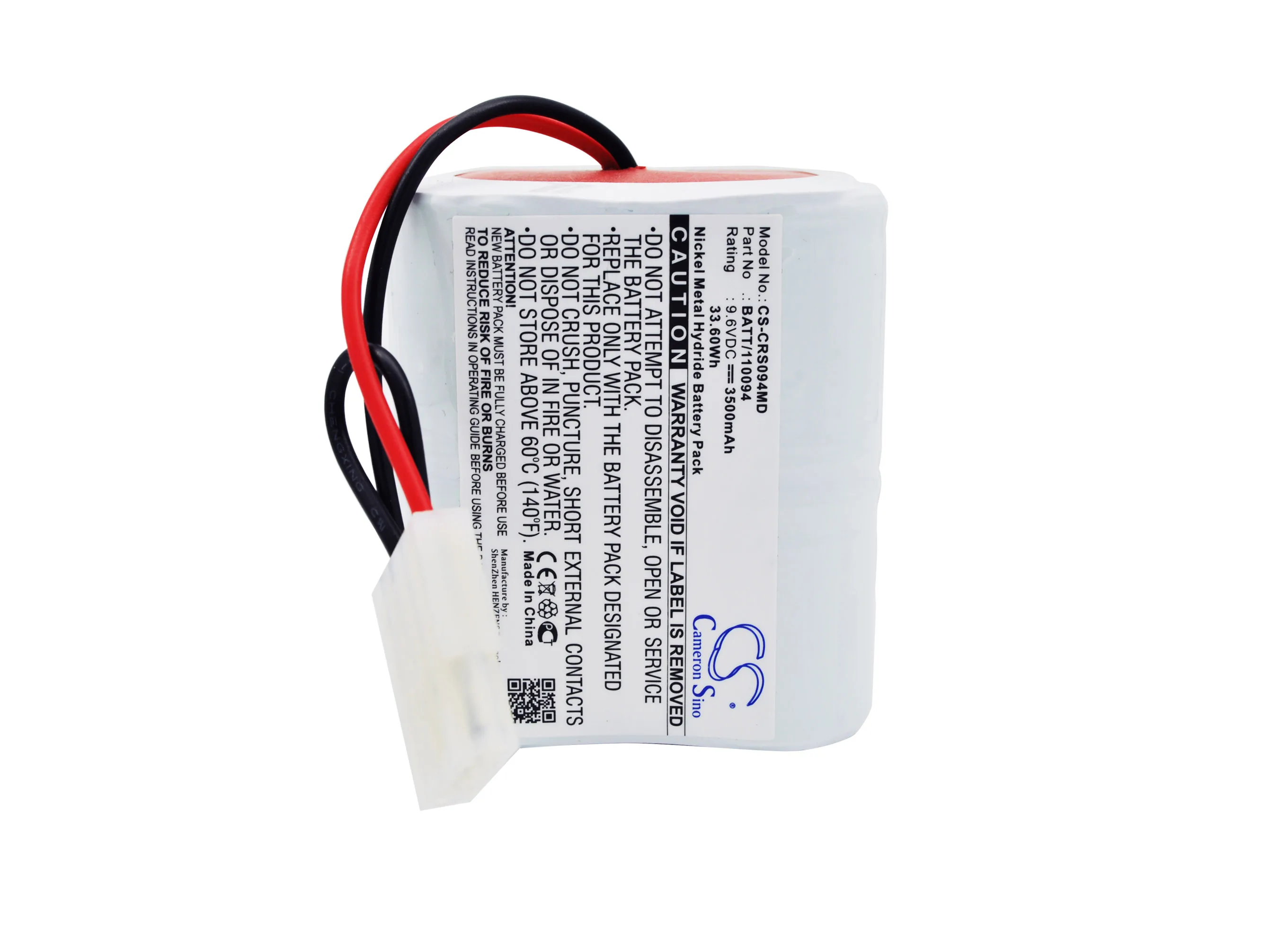 Medical Battery For  Criticon 120094  BATT/110094  Oxyshuttle Volts 9.6  Capacity 3500mAh