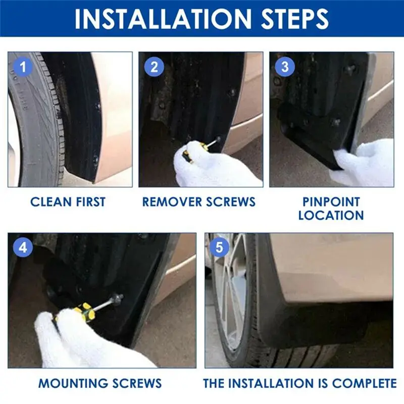 4PCS Car Mudguard Mud Flaps Splash Mud Guard Fender For GWM Great Wall Haval M6 Plus 2021-2023 Car Accessories-N30R