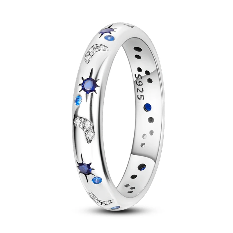 Women's 925 Sterling Silver Hand of Fatima Zircon Wedding Ring