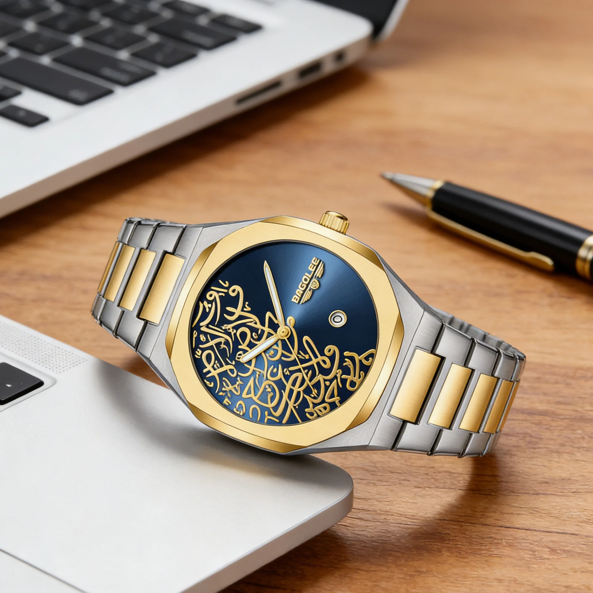 

Мужские часы BaGoLee, высококачественные, роскошные, делового стиля, модного дизайна, водонепроницаемые, с кварцевым механизмом