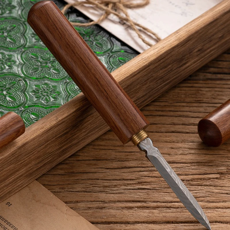 Sandalwood Tea Knife Needle, Chinese Tea Ceremony Accessories, Cone Tea Needle, Breaking Prying Tea Brick, Professional Tea Tool