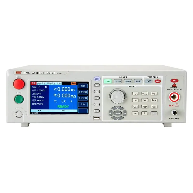 

Тестер высокого напряжения Ranlraka China REK RK9910A VLF DC AC IR Hi-pot (Hipot) для испытаний на выдерживаемое напряжение, лабораторное испытательное оборудование