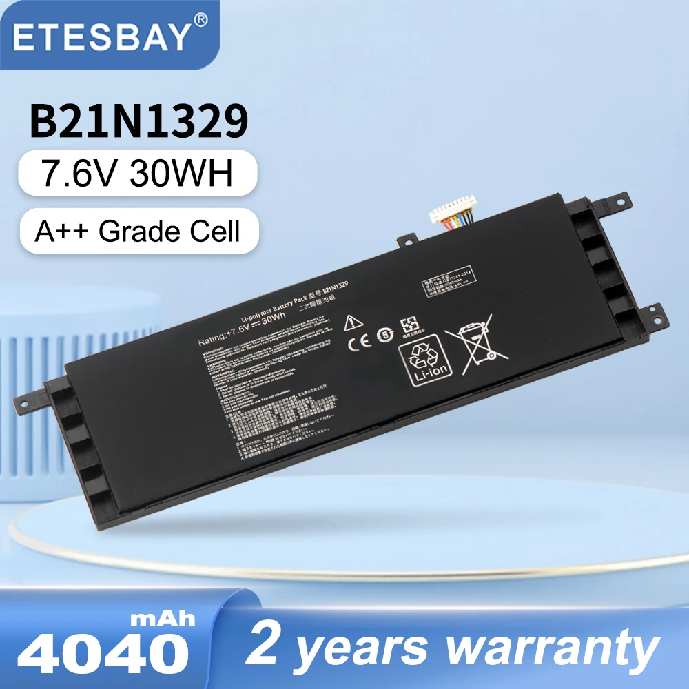 ETESBAY 노트북 배터리, ASUS D553M, F453, F453MA, F553M, P553, P553MA, X453, X553B, X553MA, X403M, X453MA, B21N1329, 7.6V, 30WH