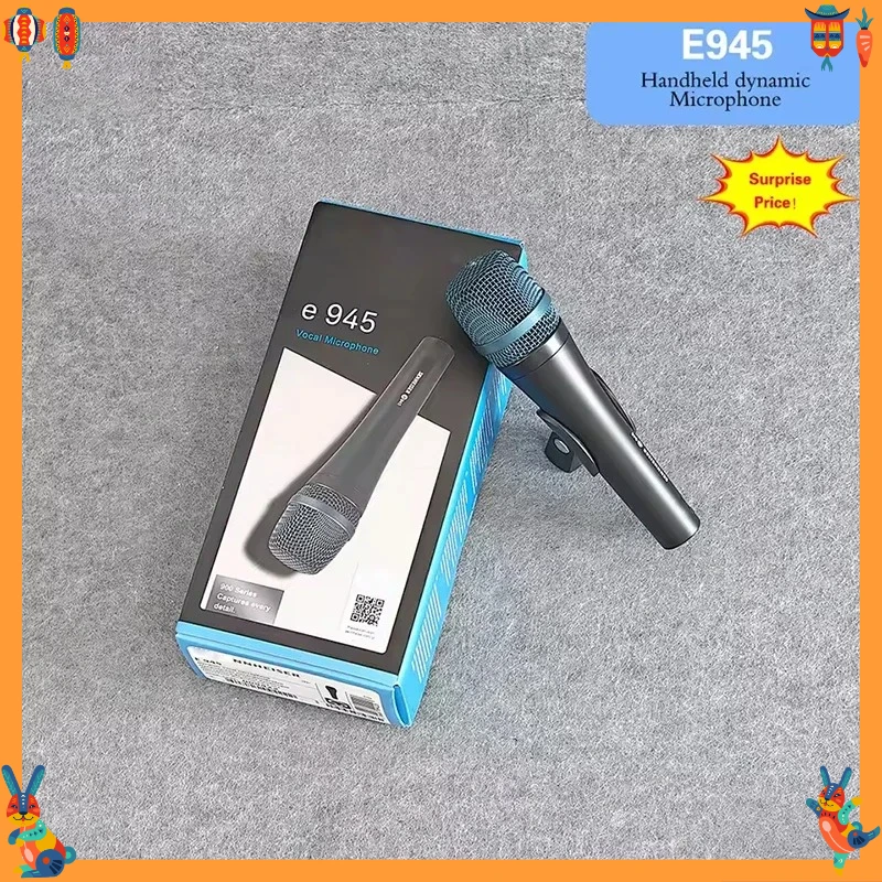 

Профессиональный динамический микрофон TOP Evolution 900 Series E945 для живых выступлений, прямых трансляций, конференций и пения