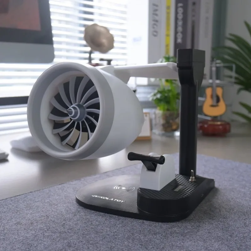 Jet Engine Model Spray Fan Cooling Humidifier USB Desktop Air Circulator Turbine Decor Creative Birthday Gift for Engineer