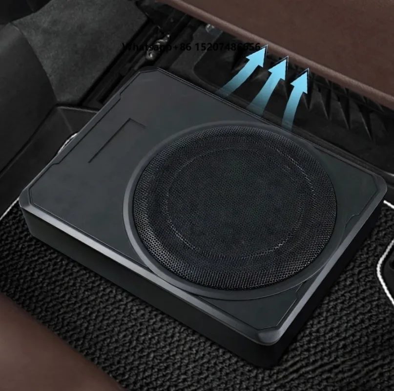 Source-factory Car Audio Ultra-thin 8-inch 12V Heavy-bass Active Seat-mounted Subwoofer System for Trucks