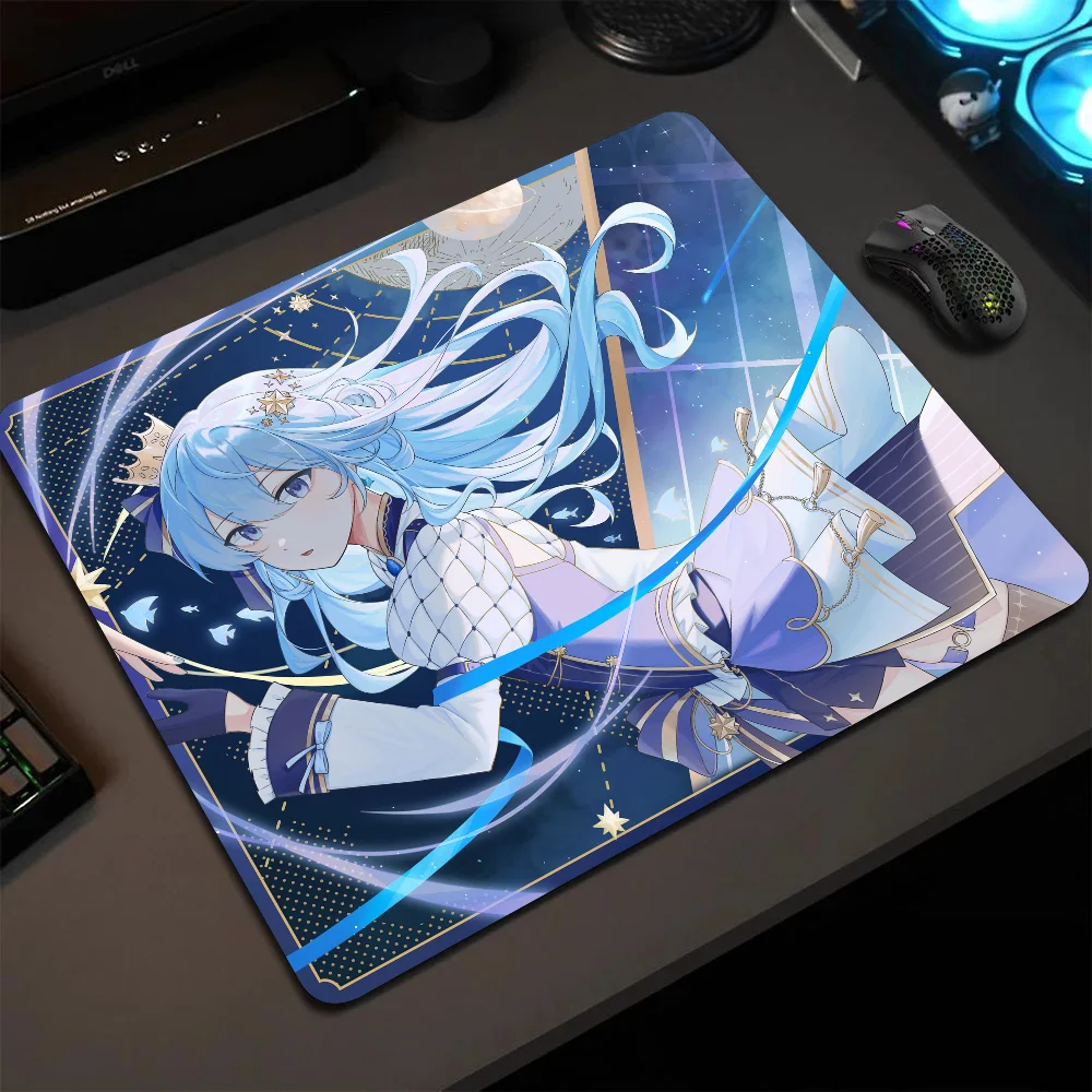 

Hoshimachi Suisei Hololive Girl Anime Mousepad Small LockEdge Mouse Pad For Gamers Computer Desk Pad Anti-slip Rubber