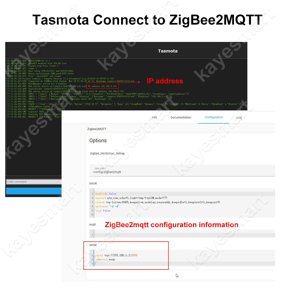 محور بوابة سلكية ZigBee ، جسر إيثرنت RJ45 ، tasa MQTT ، البرامج الثابتة تعمل مع مساعد منزلي MQTT ، Zigbee2MQTT