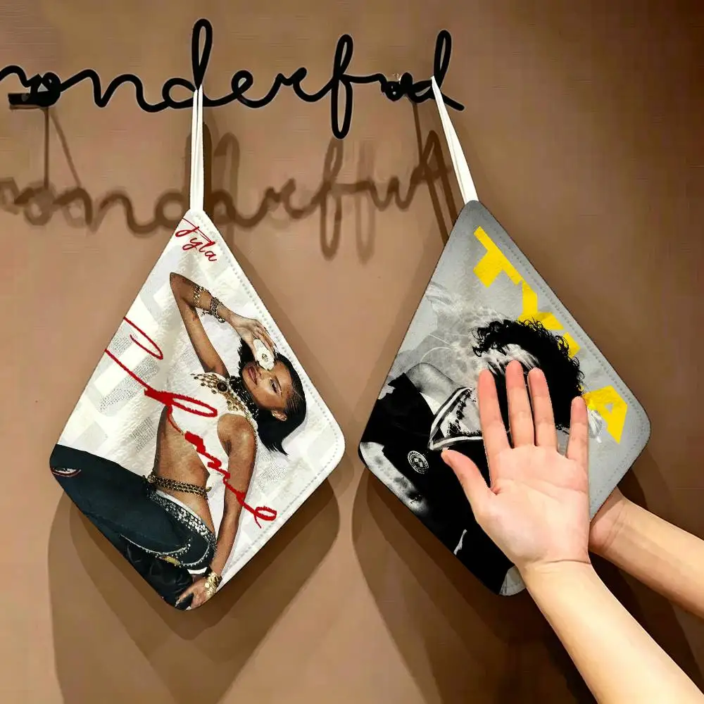 Singer T-Tyla L-Laura S-Seethal Polyester Cotton Hand Wiping Towel with Hanging Loop, Lightweight for Home and Commercial Use