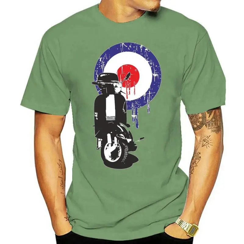 MOD T-shirt Tee Biker Retro Lambretta Scooter 50s 60s 70s 80s 90s Motor Cycler Hot Selling 100 % Cotton T Shirts Top Tee