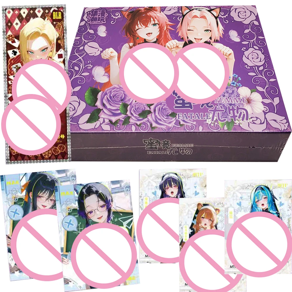 

Femme Fatale Collection Cards Booster Box Anime Charm Girl High Quality Temptation Goddess TCG Game Cards Festival Gift for Boy