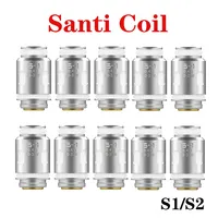 10PCS Santi Coil S1 0.4ohm DL S2 0.6ohm RDL Mesh Coil for Santi Kit Charon Baby Plus Knight 40 Kit