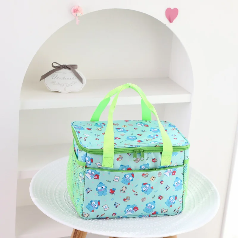 

Cartoon Sanrio Lunch Box Bag Ugly fish Cosmetic Bag Cute Girl Insulation Bag Student Convenient Cartoon Bags for Woman