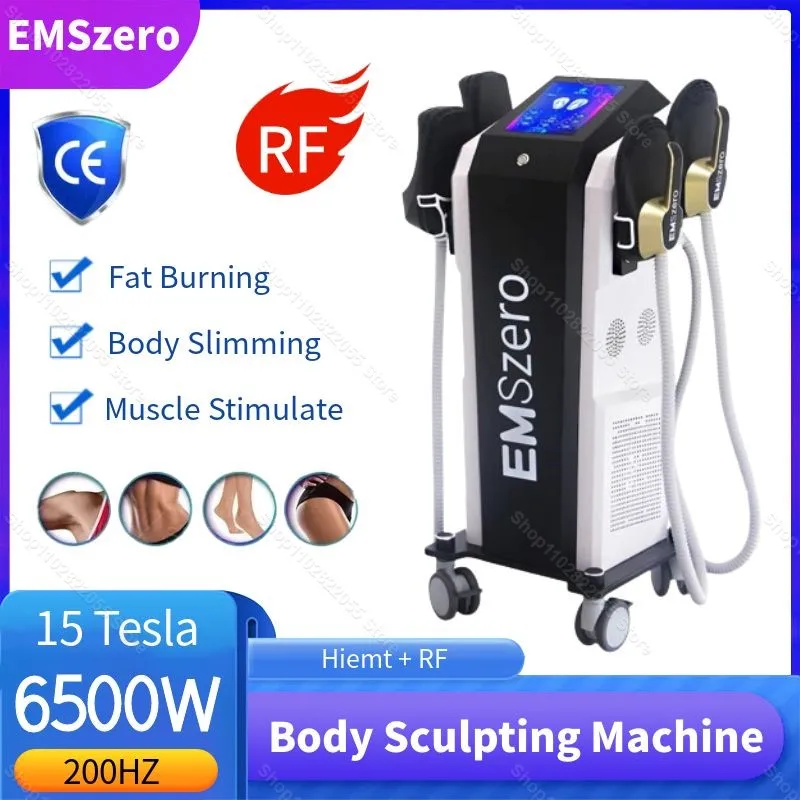 EMSzero 15 Tesla 6500w NEO Body Slimming Nova Fat Burning Muscle Stimulate EMS Body Electromagnetic Sculpt Therapy Machine