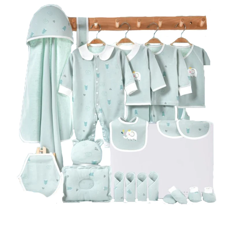 

2025 New 16PCS 24PCS New Born Baby Gift Set High Quality Pure Cotton Baby Clothing Set with Custom logo