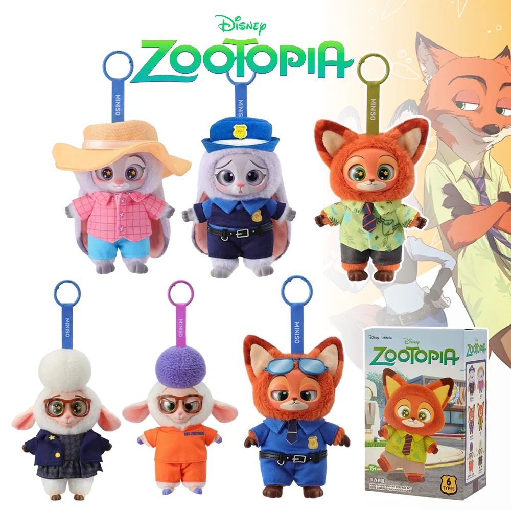 

2026 Зоотопия 2 слепая коробка — виниловая кукла Ника и Джуди, милый кулон на рюкзак, детская игрушка-сюрприз на день рождения, загадочный подарок для фанатов