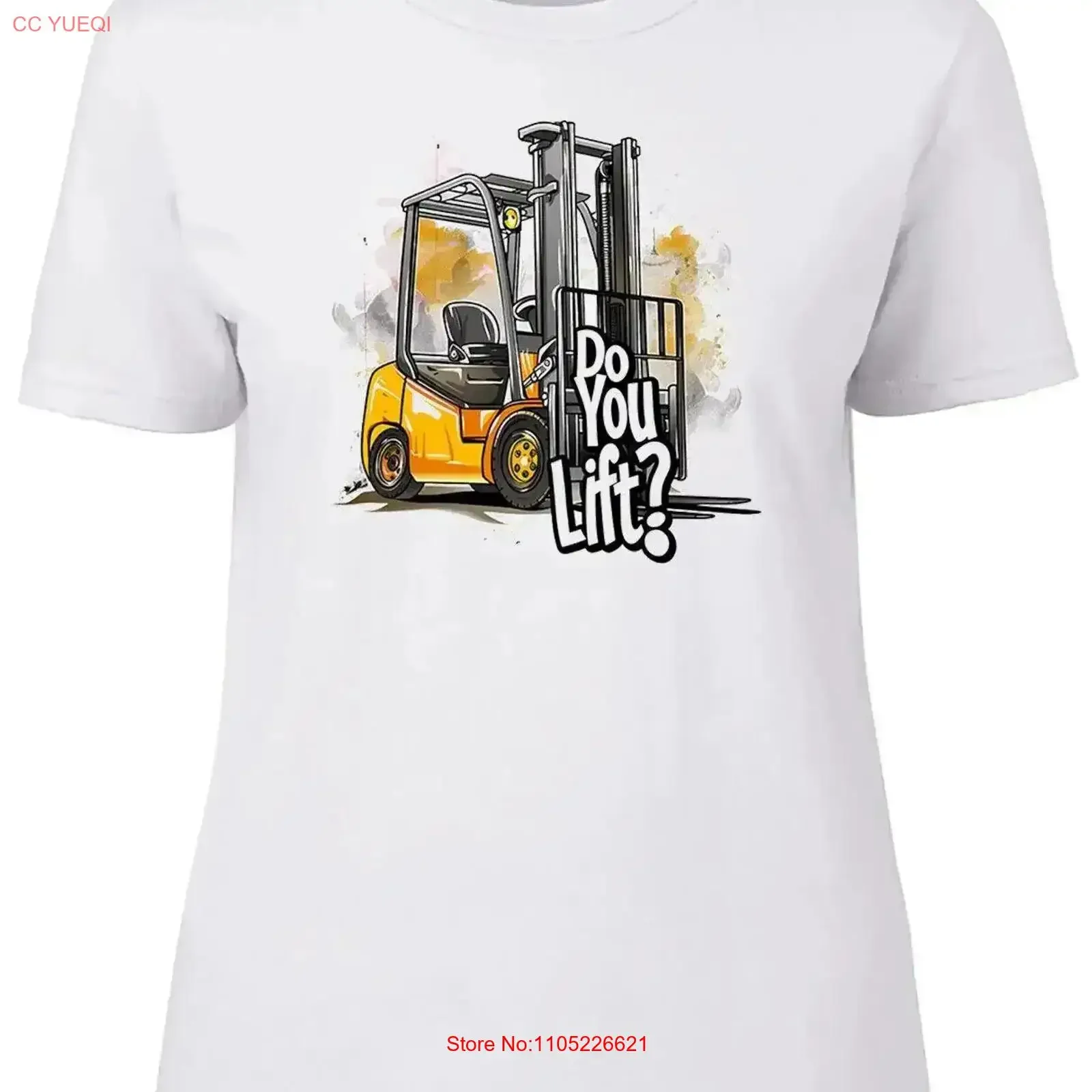 

Do you Lift Womens T Shirt Funny Forklift Gym Weight Lifting Ladies vintage Washed Stylish Soft Casual Top For Everyday Wear