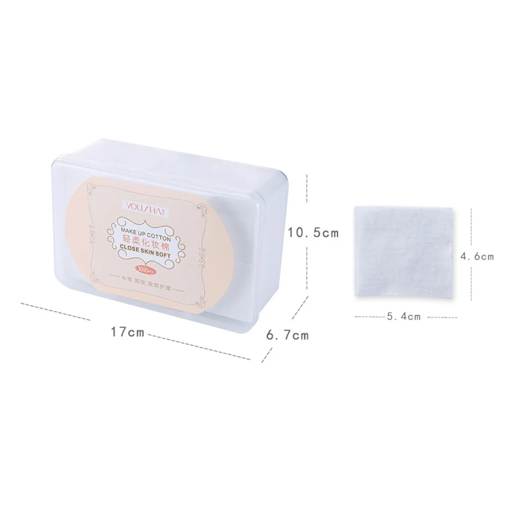 

1000 Pcs Non-woven Cotton Pads Soft Disposable Facial Cleansing Makeup Remover Skin Care Pads for Face Nail Pet
