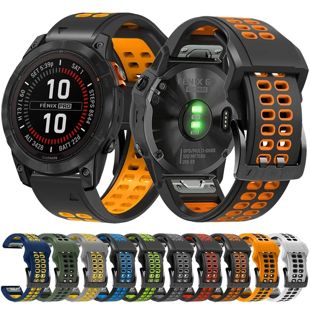 

For Garmin Fenix 7X 7 6 6X Pro 5 5X Plus Quickfit Strap Watchband Tactix Delta Enduro 2 Descent MK1 MK2 MK2i Bracelet Wristband