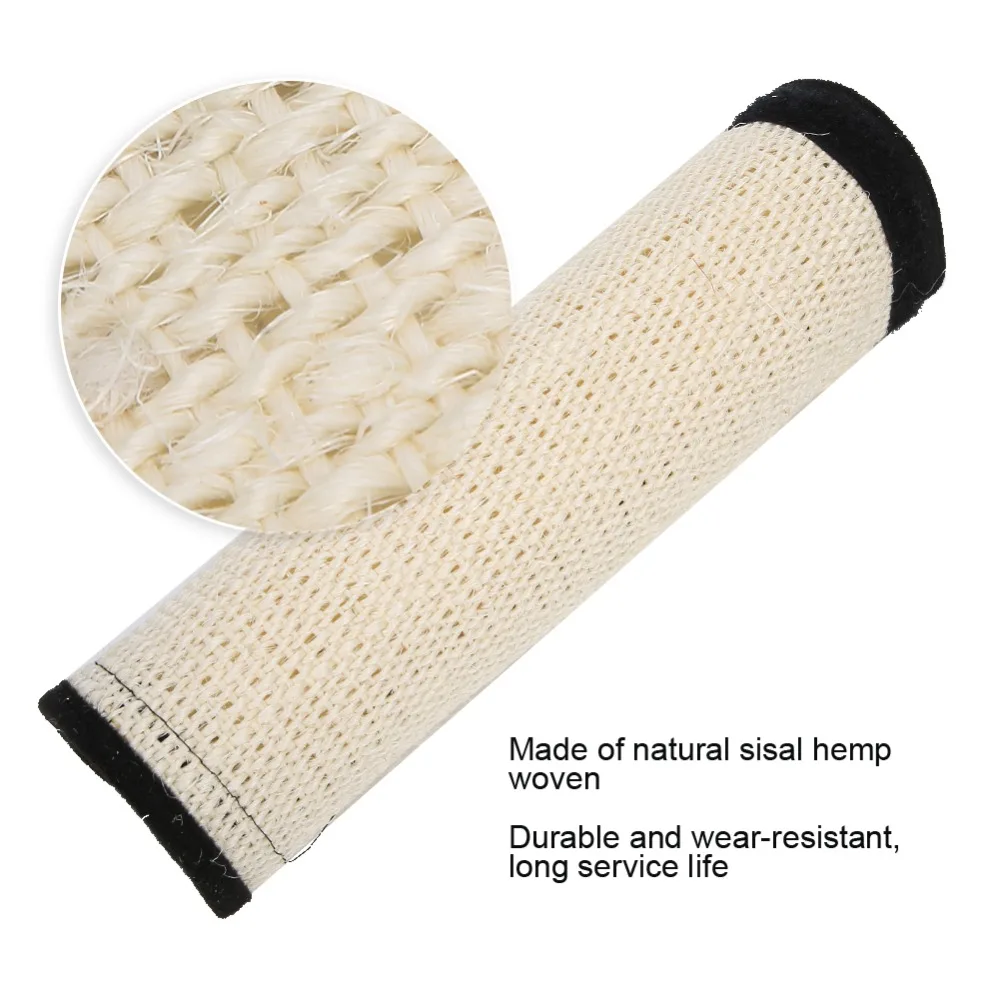 Sisal Cat Scratching Mat Wearproof Anti-scratch Sisal Scratcher Pad Flexible White Furniture Protector Indoor Scratching - view 2