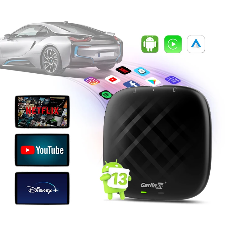 Tbox S Portable Carplay 4G 64GB Smart Ai Box Android Auto Module Android 13 Usb Multimedia Wireless Carplay Adapter
