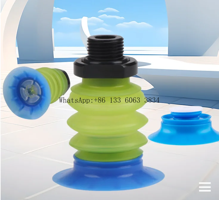 Pneumatic Vacuum Suction Cup Multi-layer Imported PU Soft Packaging Liquid Bag Opening Sucker Automation Manipulator Accessory