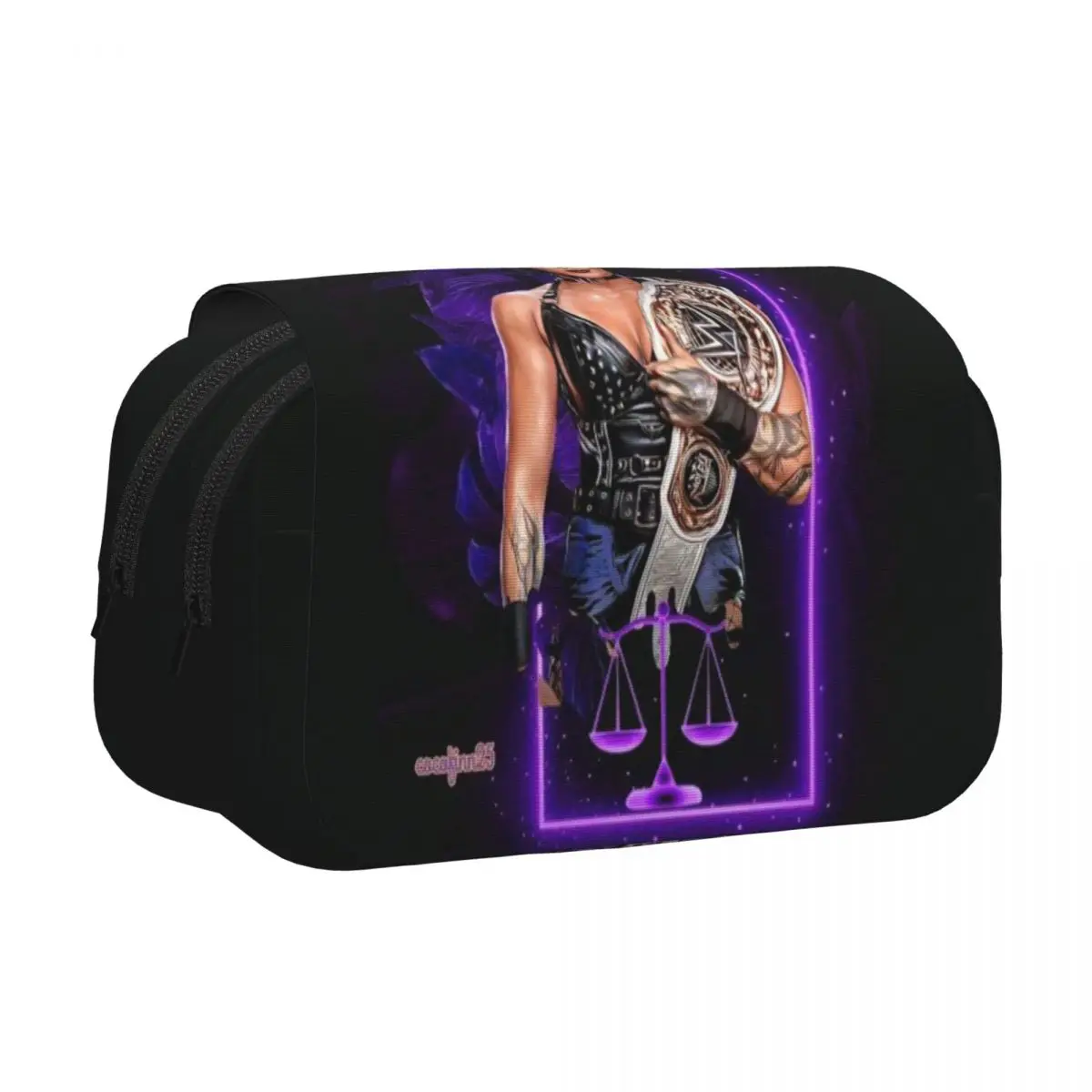 

Пенал-футляр She Is My Mami Rhea Ripley Bootleg Wrestler, жесткий, кожаный, большой, для хранения ручек и карандашей