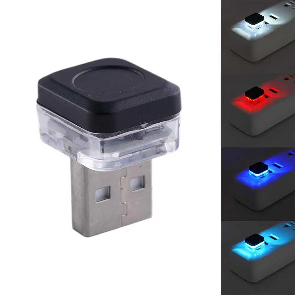 1 قطعة USB العالمي سيارة الداخلية المحيطة جو ضوء LED أضواء الإشارة السيارات القراءة مصباح الديكور اكسسوارات السيارات الداخلية