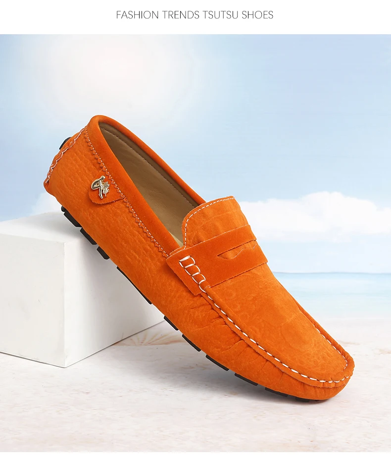 2025 Neues Modell Handgefertigte Loafer für Herren, Leichter Luxus Krokodilmuster Trendige Vielseitige Slip-On Freizeitschuhe, Unisex Fahr- und Modeschuhe – Detail 16