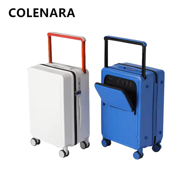 COLENARA USB Charging Suitcase Multifunctional 20-inch Boarding Box Large Capacity 24