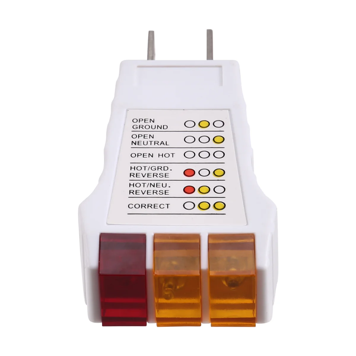 AA98 Outlet Tester, Circuit Testers for All Grounding Products, Receptacle Tester for Plug Security Test US Plug
