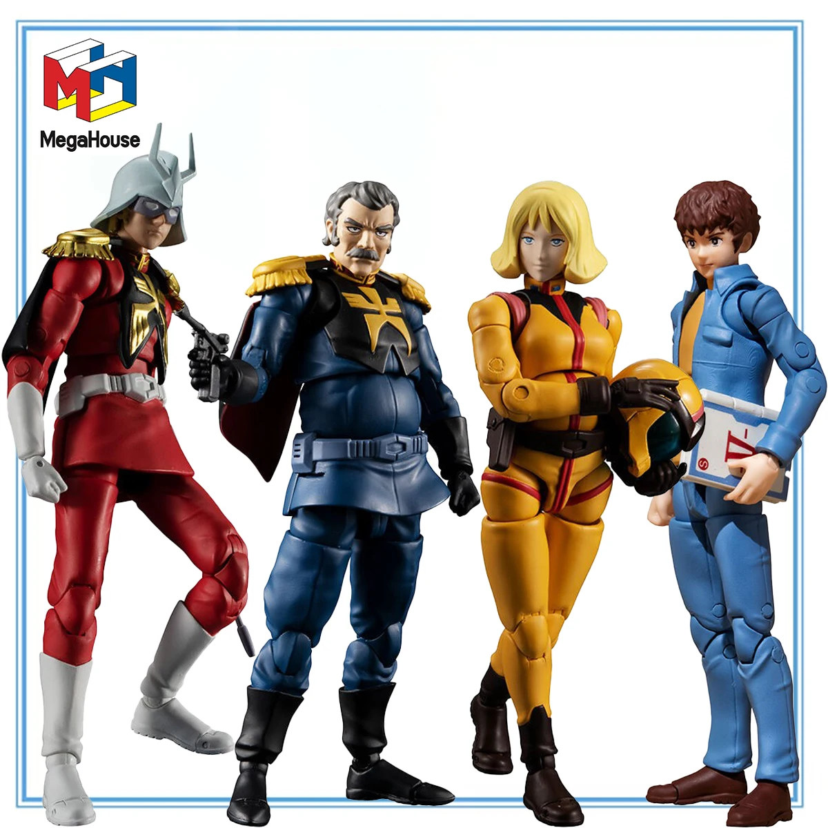 

100 Original in Stock MegaHouse G.M.G. Kidou Senshi Gundam Sayla Mass Ramba Ral Char Aznable Amuro Ray Action Figure