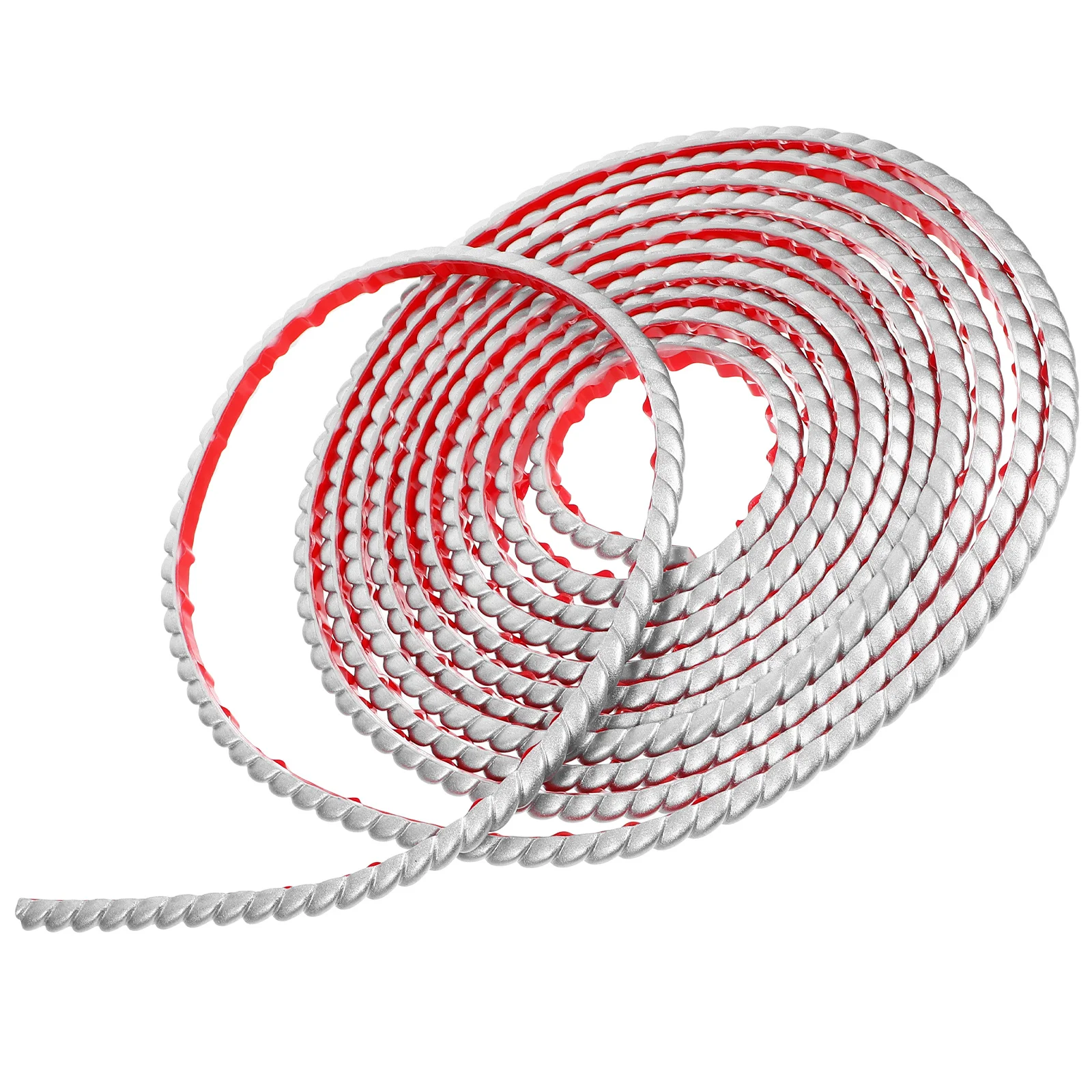 

1 Roll Flexible PU Wall Molding Trim Self Adhesive Peel Stick for Tile Cabinet Countertop Edge Bathroom Mirror Frame Decorative