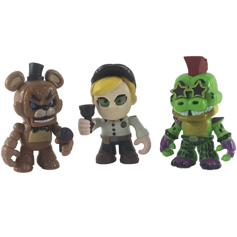 FNAF لعبة الذعر لعبة منتصف الليل الدب ماكر تشيكا Fazbear بوني تغيير أقنعة عمل تمثال Anime1 قطعة أرسلت عشوائيا