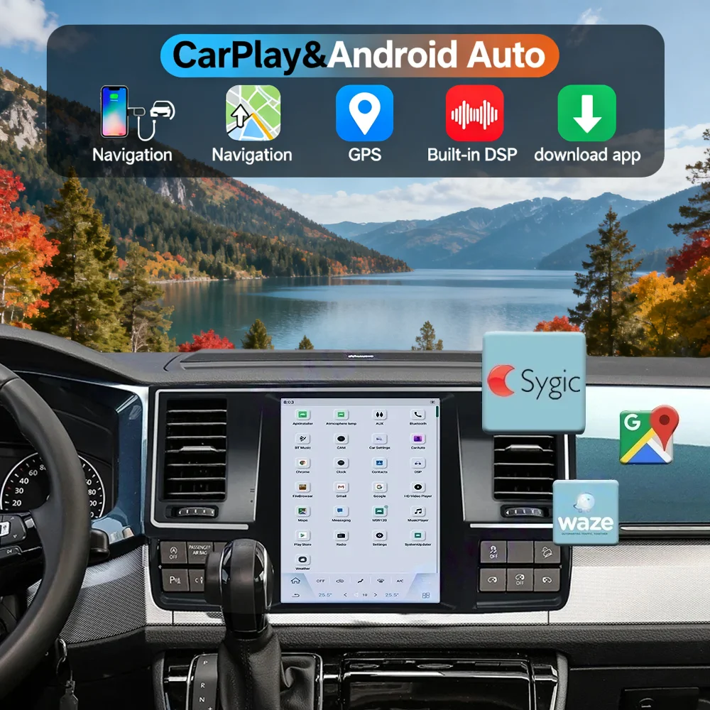 

For VW Volkswagen T5 T6 Multivan Caravelle California Transporter 2014-2019 Wireless CarPlay Android Multimedia Player Head unit