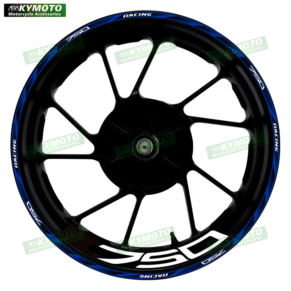 لملحقات الدراجات النارية Z750 Z750 مقاس 17 بوصة ملصقات العجلات الأمامية والخلفية شارات هدية ملصقات حافة عجلة عاكسة #6