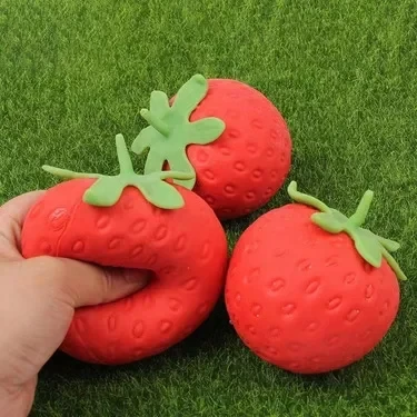 8cm Super Jumbo Strawberry Squishy Slow Rising Anti-Stress Fidget Toy for Adults Kids Non-Toxic Anxiety Relief Squeeze view 4