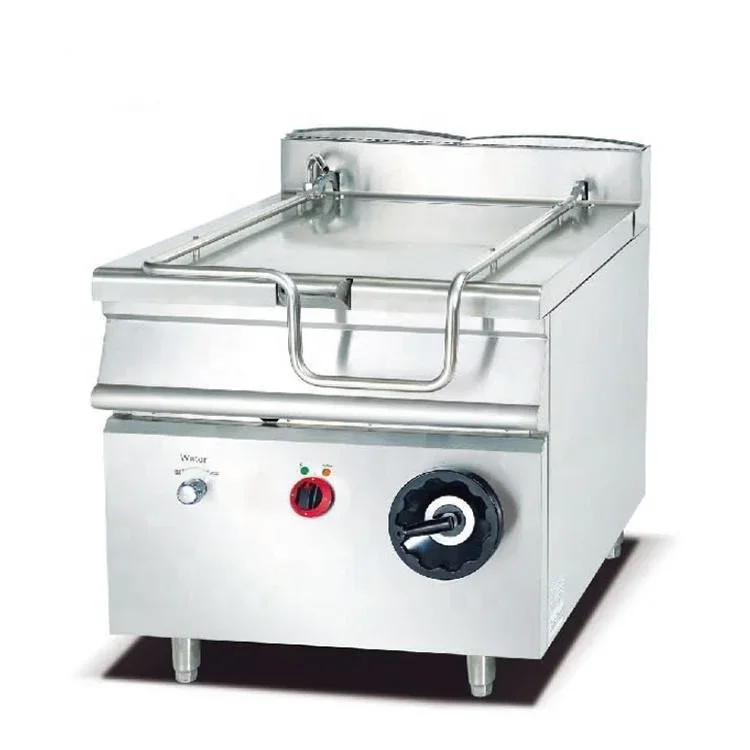 Commercial Tilting Cooking Wok, Square Swing Soup Pot, Vertical Cabinet Gas & Deep‑Drawn Electric Heating Wok for Kitchen