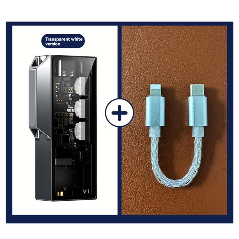 【B74A】V1 Dual CS43131 Chips Portable DAC/AMP With Versatile Output Ports And High-Quality Wiring Free Adapter