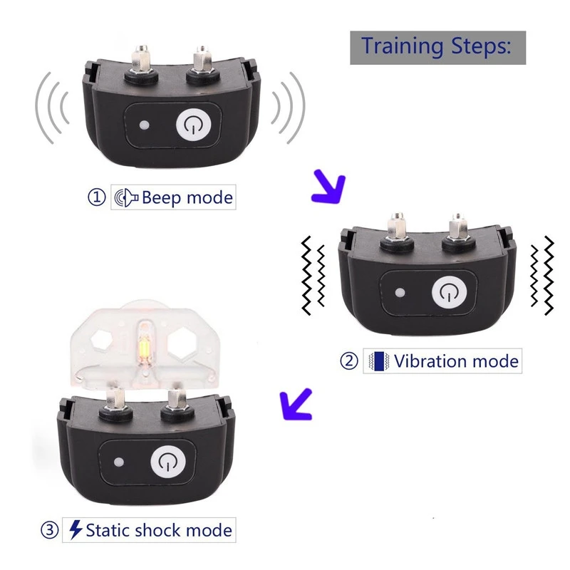 998DC, 300 Meters Remote Control, Dog Bark Shock, Dog Training Collar, LCD Vibra Pet Trainer, for One or Two Dogs, 1pc