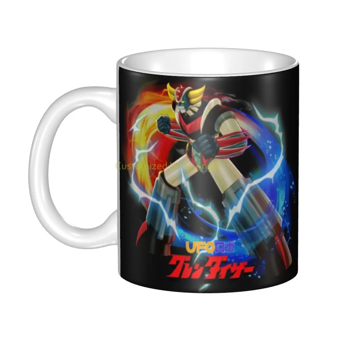 Personalized Anime UFO Robot Grendizer Mug DIY Goldrake Mazinger Z Ceramic Tea Milk Coffee Cups