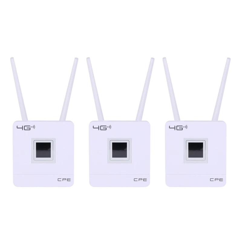 3X 3G 4G LTE Wifi Router 150Mbps Portable Hotspot Unlocked Wireless CPE Router With Sim Card Slot WAN/LAN Port EU Plug